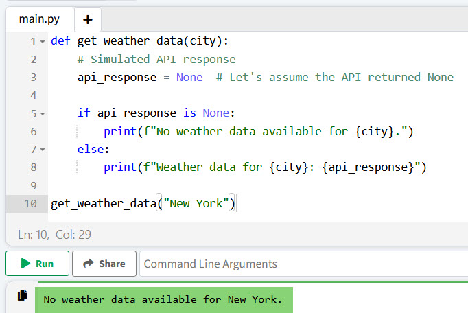Check if a Variable is None in Python