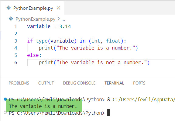 Check if a Variable is a Number in Python