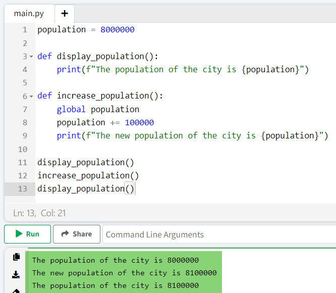 Global Variables in Python