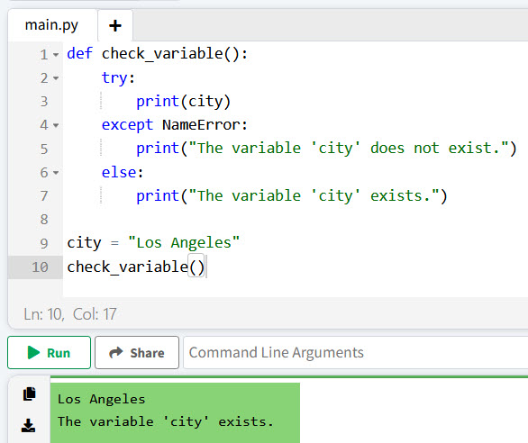 How to Check if a Variable Exists in Python
