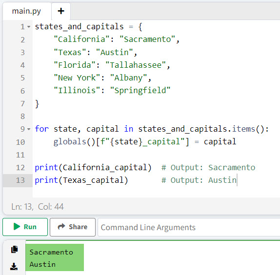 How to Create Dynamic Variables in Python