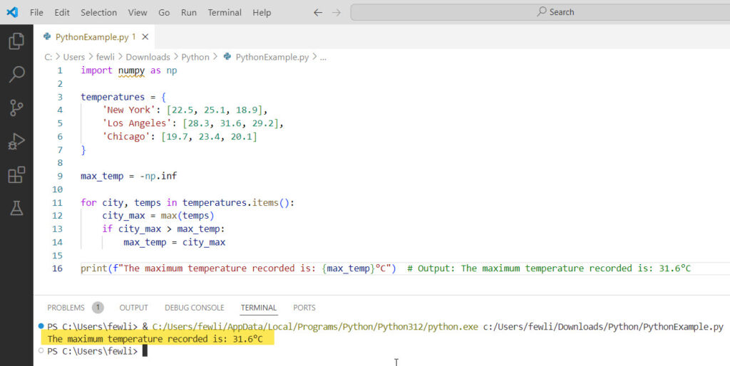 How to Set a Variable to Infinity in Python