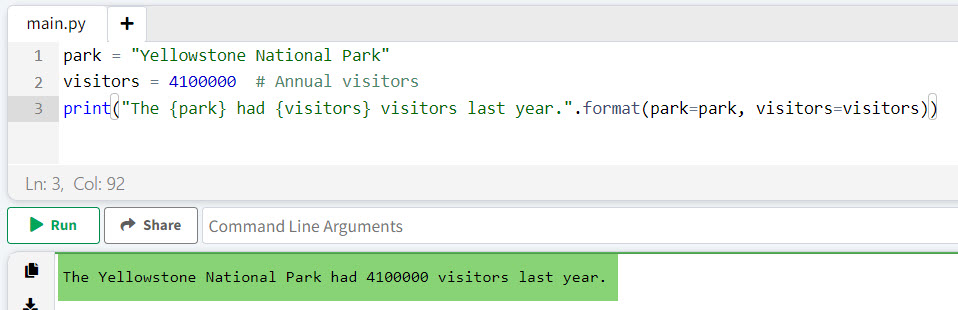 How to print string and variable in Python