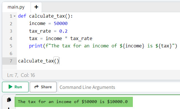 Local Variables in Python