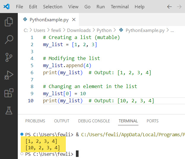 Mutable Vs Immutable In Python