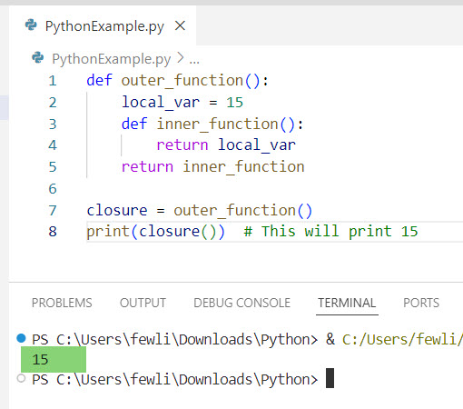 Python Access a Local Variable Outside a Function Without Using global