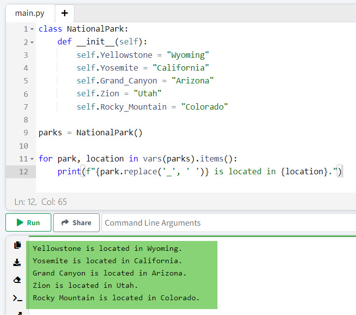 Python Print Variable Names in a For Loop