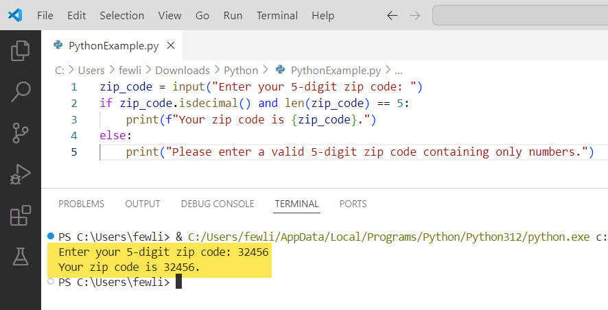 Python check if a variable contains integer