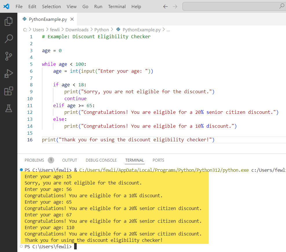 how to end a while loop in python