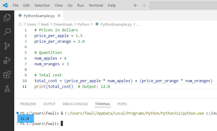 how to multiply a variable in python