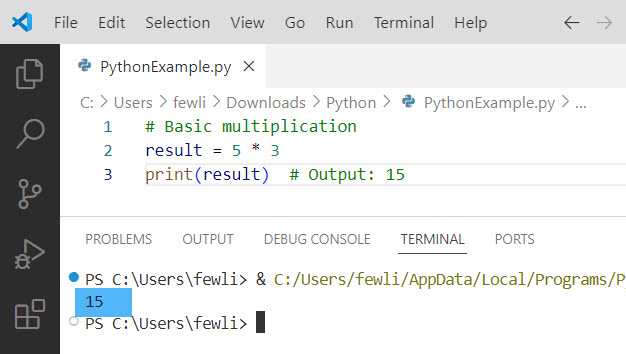 multiply a variable in python