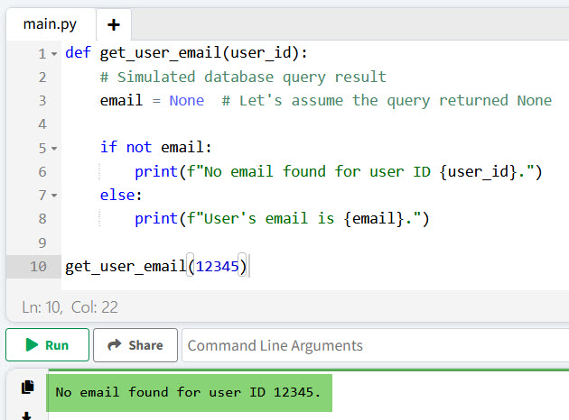 python check if variable is none