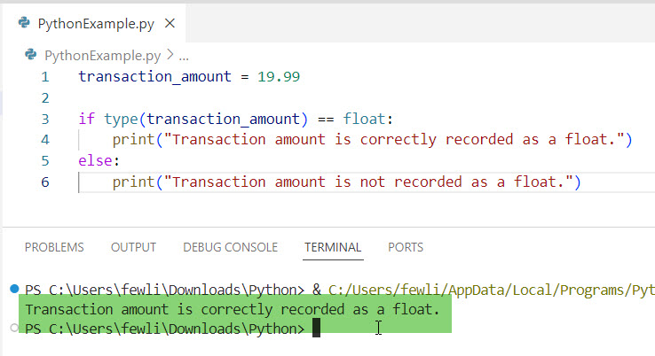 python check variable type is float