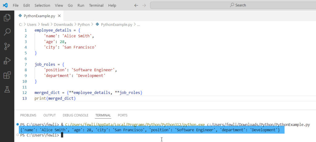 python double asterisk