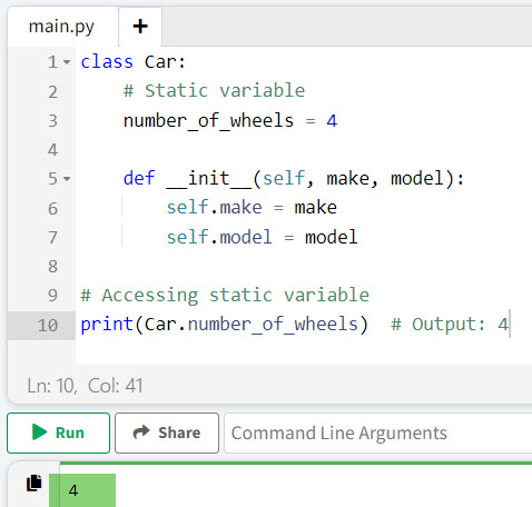 python static variable