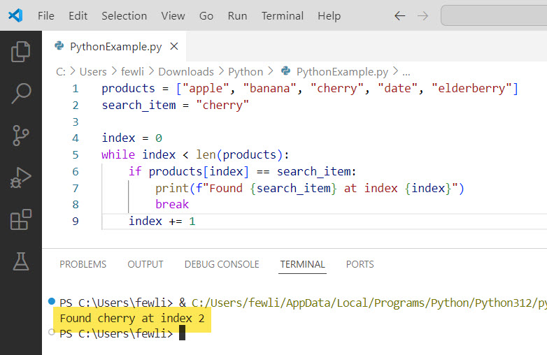 python while loop break and continue