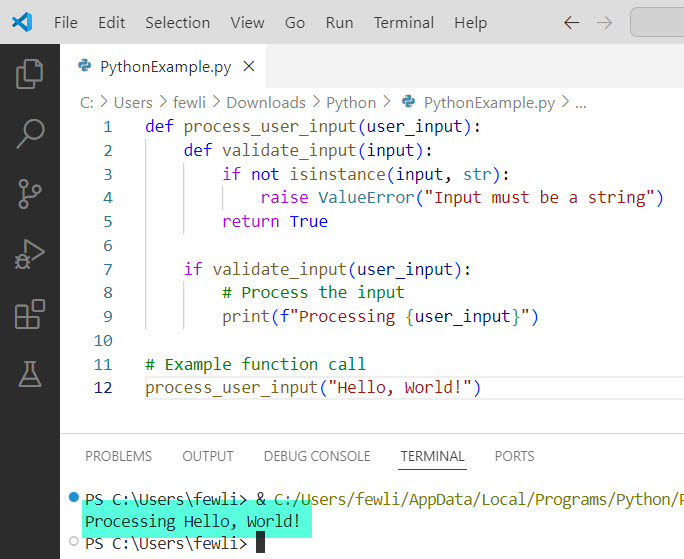 Python Function Within Function