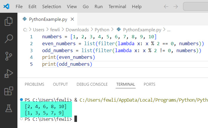 Python Lambda Function with If Condition