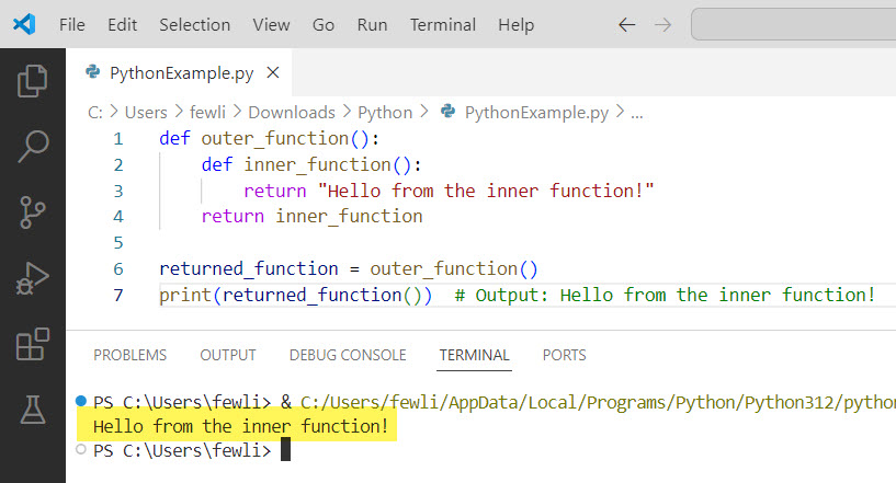 Return Type for Python Functions