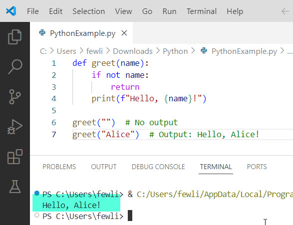 how to end a function in python