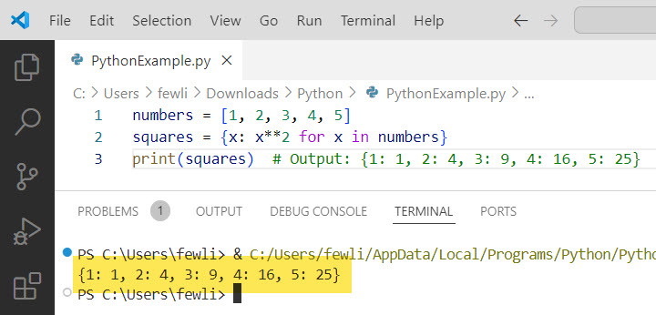 one line for loop python