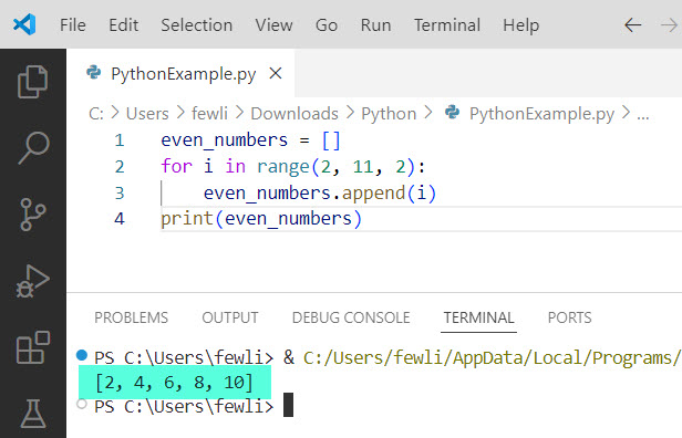 append function in python